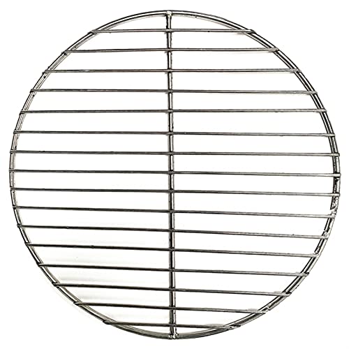 SASAU 304 Edelstahl Runde BBQ Grill Mesh Home Rastnetze Bacon Grill Werkzeug Eisen Netzen Grillzubehör Nicht-Stick BBQ MAT Grid (Color : 34cm Diameter) von SASAU