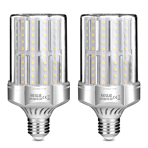 SAUGLAE 32W LED Lampen, 260W Glühlampen Äquivalent, 3000K Warmweiß, 3600Lm, E27 Edison Schraube LED Leuchtmittel, 2 Stück von SAUGLAE