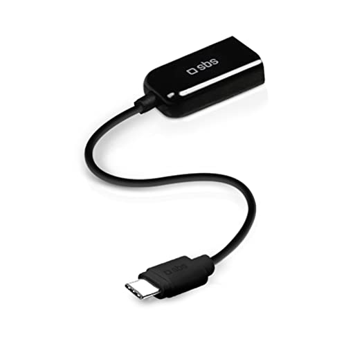 SBS tecableotgtck 0,15 m USB A USB C schwarz Kabel USB – Kabel USB (0,15 m, 2.0/3.0 (3.1 Gen 1), USB A, USB C, männlich/weiblich, schwarz) von SBS