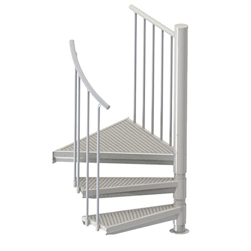 Spindeltreppe, Wendeltreppe, Außentreppe Scarvo S, feuerverzinkt, Geschosshöhe: 72-92 cm, Stufenbelag: Stahl Streckgitter, Aluminium Verbindungselemente, Stahltreppe Spindeltreppe, Wendeltreppe, Außentreppe Scarvo S, feuerverzinkt, Geschosshöhe: 72-92 cm, Stufenbelag: Stahl Streckgitter, Aluminium Verbindungselemente, Stahltreppe von SCALANT