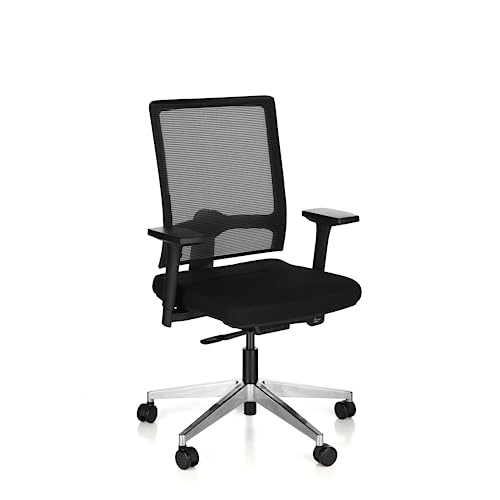 SCHÄFER SHOP Bürostuhl NET Matic Schreibtischstuhl mit 3D T- Armlehnen höhen- und tiefenverstellbar, Syncronmechanik und Muldensitz, Office Chair für Büro und Homeoffice von SCHÄFER SHOP