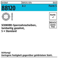 Sperrzahnscheibe r 88120 beidseitig gezahnt s 5 x9 x0,6 a 2 von SCHNORR