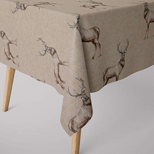 SCHÖNER LEBEN. Tischdecke Fryett`s Landhaus Hirsch Natur braun, Größe:130x240cm SCHÖNER LEBEN. Tischdecke Fryett`s Landhaus Hirsch Natur braun, Größe:130x240cm von SCHÖNER LEBEN.