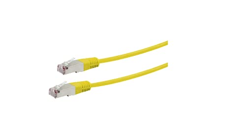 Schwaiger STP CAT5e Patch Netzwerkkabel RJ45 2 m gelb von SCHWAIGER