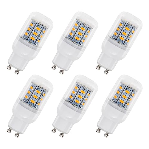 LED Leuchtmittel GU10 Röhre 4W 230V, 400LM Warmweiß 3000K, Nicht Dimmbar, Ersatz 40W Halogenlampen, 24 SMD 5730 LED GU10 Röhre für Deckenleuchte, Wandleuchte, 6 Stück von SCNNC