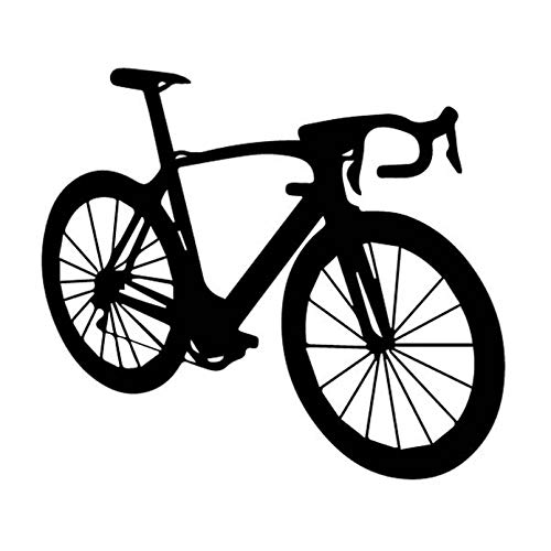 SCSHY Auto-Aufkleber 15.1Cm * 13.4Cm Interessantes Sportfahrrad Feines Fahrrad Vinly Aufkleber Schönes Dekor Autoaufkleber Schwarz/Silber von SCSHY