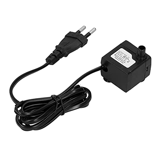 Mini-Tauchpumpe, Kleine Springbrunnenpumpe, Anti-Trocken-Aquarium, Stummgeschalteter Wasserwechselfilter, 3 W, 80 GPH, EU-Stecker, AC220-240 V H) für von SEAFRONT