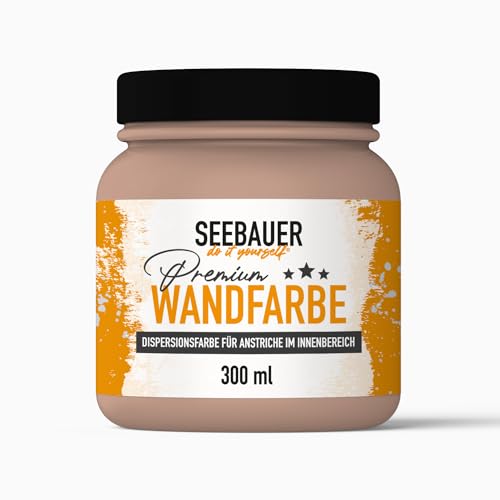 SEEBAUER diy® Wandfarbe Rot für Innen (No. 306 Canadian Forrest 300 ml) Edelmatte Rottöne hohe Deckkraft von SEEBAUER diy