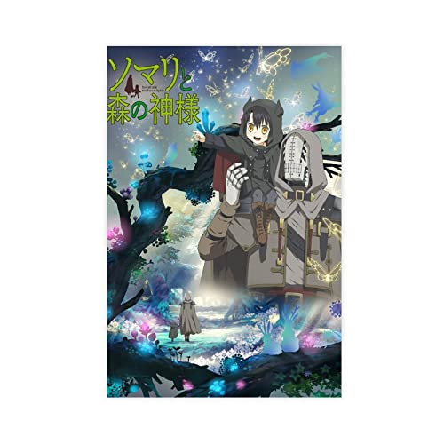 Somali und der Wald Geist Anime Leinwandposter Schlafzimmer Dekor Sport Landschaft Büro Zimmer Dekor Geschenk Rahmen: 60 x 90 cm von SERN