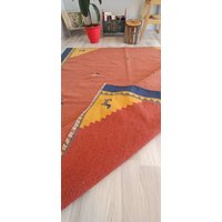 Ungewöhnliche Vintage Teppiche Handgewebter Teppich Vintage 200x200 cm Oversize Für Den Eingangsbereich von SESERUGS