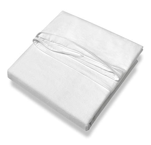 SETEX Antiallergen Schutzbezug für Oberbett, 155 x 220 cm, Bettbezug für Bettdecke oder Duvet, Evolon-Vlies, Protect & Care Bettwäsche, Weiß von SETEX