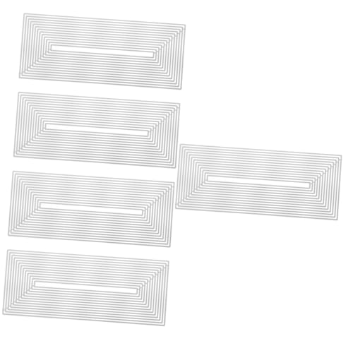 SEWACC 5 Stück Grußkartenform Metallschablone Stanzformen Für Die Grußkartenherstellung Einfaches Design Stanzformen Schablonen Für Die Kartenherstellung Party Stanzformen von SEWACC