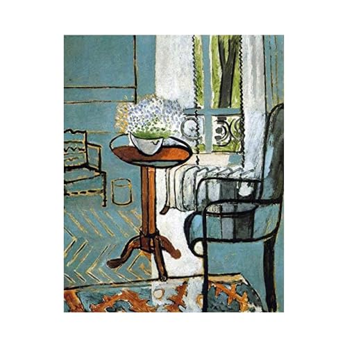 SGFGAD FHYWQ Berühmtes Henri Matisse Poster und Drucke《Das Fenster 1916》Wandkunst Henri Matisse Leinwand Gemälde Matisse Bilder für Home Decor 50x70cmx1 Kein Rahmen von SGFGAD FHYWQ