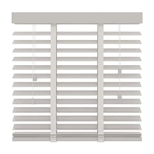 Jalousie Aus Massivem Holz, Jalousie Aus Holz, Horizontale Jalousien, WeißE Verdunkelungsjalousien, Horizontale Jalousien mit 50 Mm/2 In Lamellen, Blackout,95x130cm/37.5 * 51in von SHAIRMB