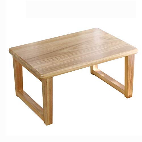 SHGDAIO Couchtisch, 30 cm niedriger Tisch im japanischen Stil, Nachttisch/Teetisch aus Massivholz, Kleiner Esstisch/Computertisch voll von SHGDAIO