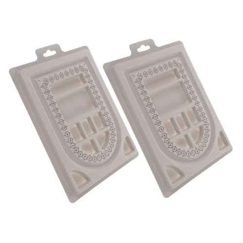 SHINEOFI 2 Stück Teiliges Perlen Designbrett mit Kratzfester Beflockter Oberfläche Leichtes Kunststoff Tablett für DIY Schmuckherstellung für Halsketten und Armbandgestaltung Tragbar für SHINEOFI 2 Stück Teiliges Perlen Designbrett mit Kratzfester Beflockter Oberfläche Leichtes Kunststoff Tablett für DIY Schmuckherstellung für Halsketten und Armbandgestaltung Tragbar für von SHINEOFI