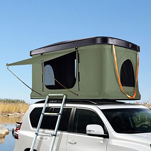 Outdoor Hardshell Camping Markise, Auto Top Decke Zelt Bett Luxus Auto Dach Bett Faltbar für Autoseiter, Lampe ziyu von SHUANGPEI