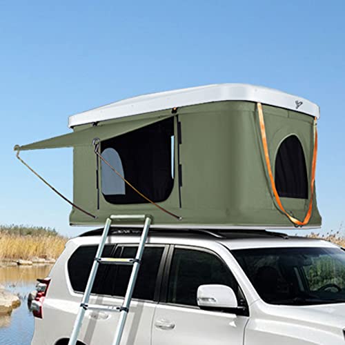 Outdoor Hardshell Camping Markise, Auto Top Decke Zelt Bett Luxus Auto Dach Bett Faltbar für Autoseiter, Lampe ziyu von SHUANGPEI
