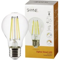 Shyne - Smartes ZigBee led Leuchtmittel E27, klar, tunable white, Standard Birne - A60, 7W, 806 Lumen - Transparent von SHYNE