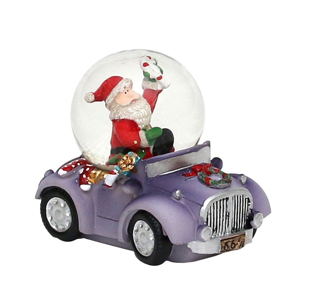 SIGRO Schneekugel Kinder Weihnachtsschneekugel Auto - Weihnachtsmann oder Schneemann (1 St), Dekokugel Souvenir - Figuren Dekorationsartikel - Geschenkartikel von SIGRO