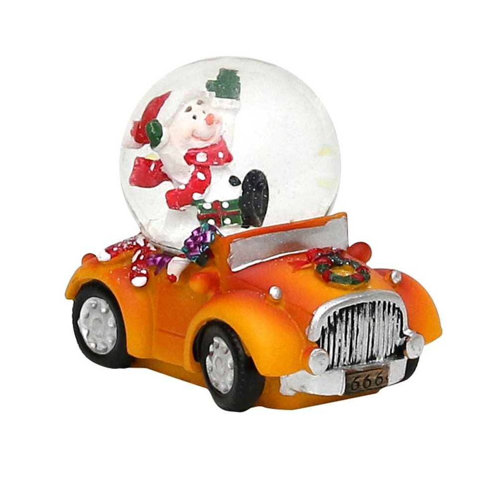 SIGRO Schneekugel Kinder Weihnachtsschneekugel Auto - Weihnachtsmann oder Schneemann (1 St), Dekokugel Souvenir - Figuren Dekorationsartikel - Geschenkartikel von SIGRO