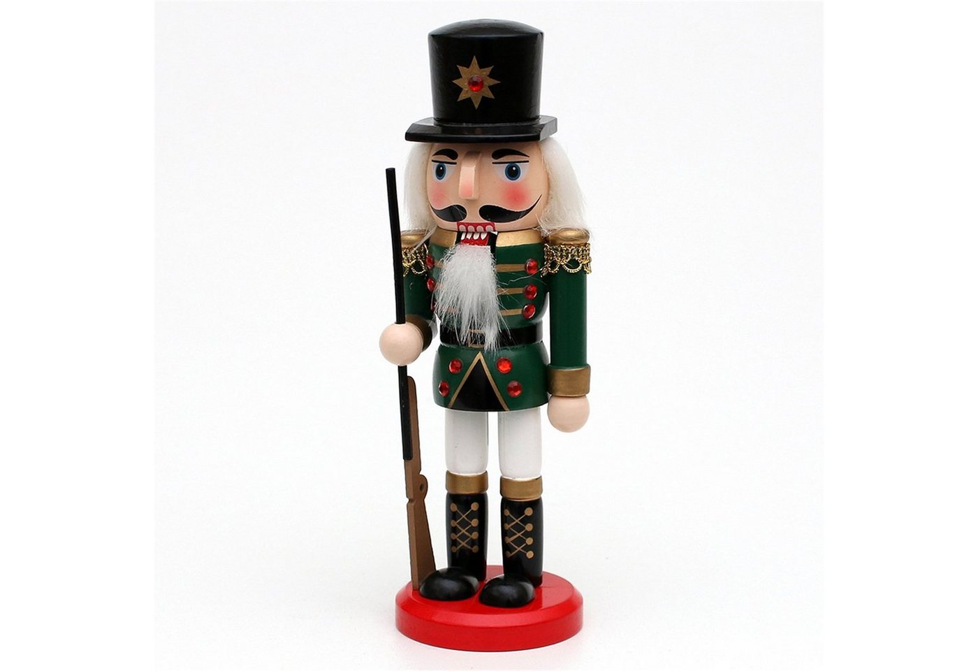 SIGRO Weihnachtsfigur Holz Nussknacker 20 cm (Stück, 1 St., 1 Nussknacker) von SIGRO