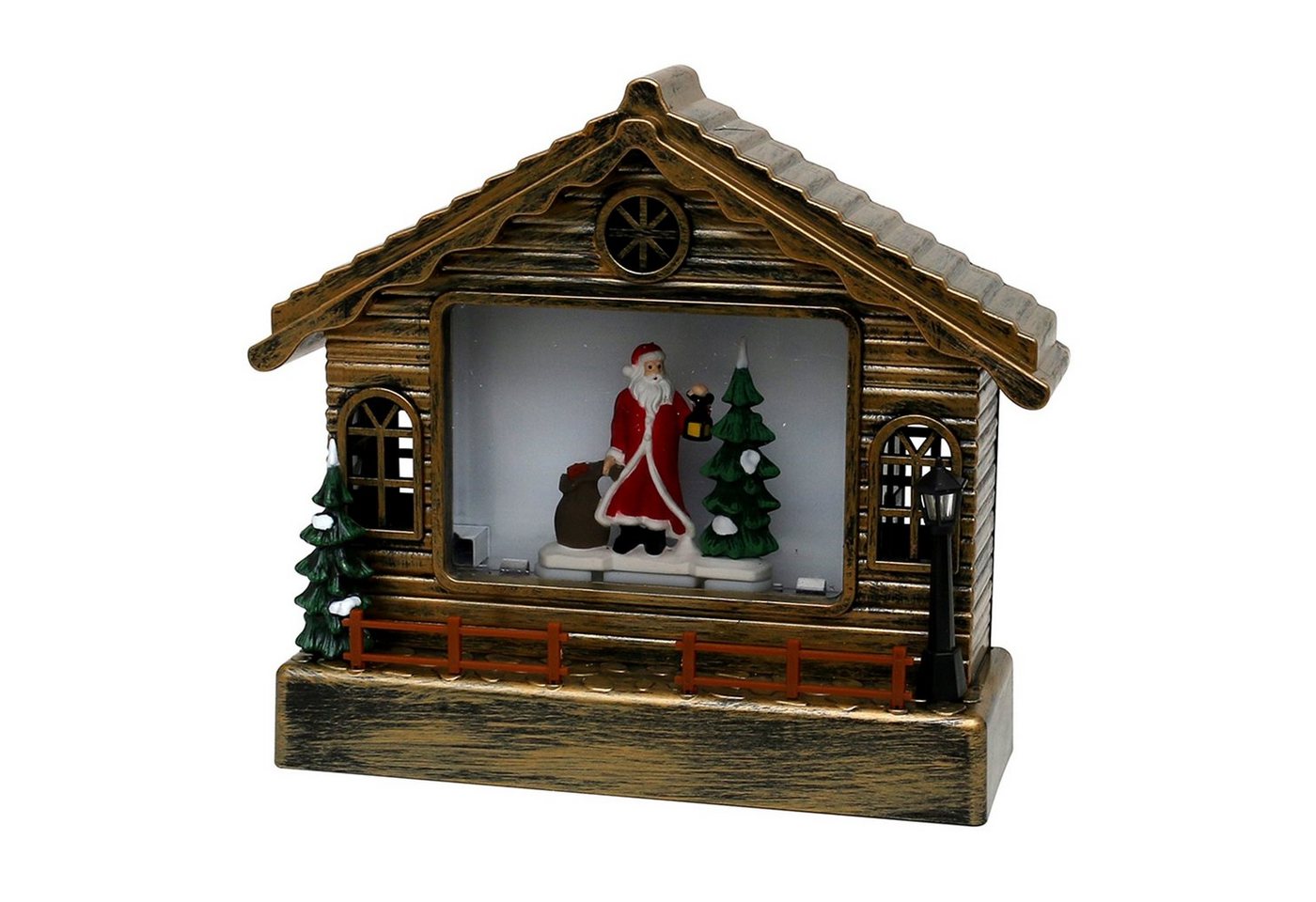 SIGRO Weihnachtsfigur LED Haus mit Santa (Stück, 1 St) von SIGRO