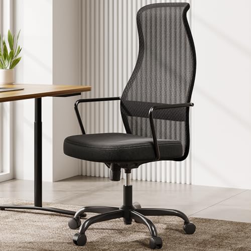 SIHOO M101C-M101 Ergonomischer Bürostuhl - Bürostuhl mit zweifachem S-förmigem Rückenlehnen-Design, großer und hoher Bürostuhl, Sitzkissen mit hoher Widerstandsfähigkeit, Computertischstuhl (Rot) von SIHOO