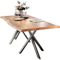 SIT Tisch »TABLES & CO«, HxT: 76 x 85 cm, Holz - braun | silberfarben von SIT