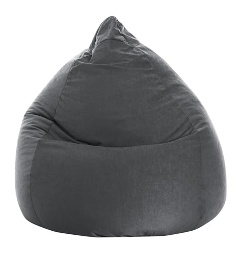 Sitzsack Easy XL ca. 220 Liter anthrazit von Gouchee Home