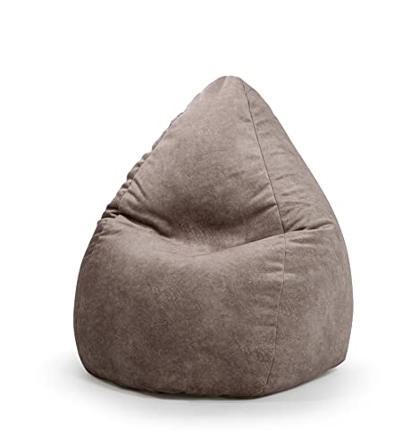 Sitzsack Karolina XL Samt Taupe von Sitting Point