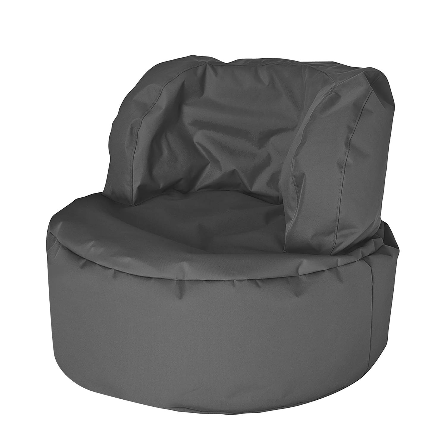 SITTING POINT Sitzsack Bebop Uni Scuba Basalt Webstoff 85x65x85 cm (BxHxT) von SITTING POINT