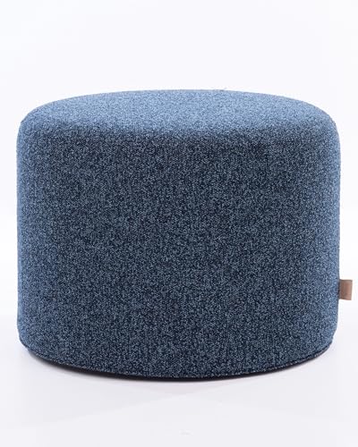 SIX Polsterhocker 42x53 cm Rund Webstoff bis zu 180kg Belastbar Holzgestell Komfort Qualitäts-Schaumstoff Polsterung Schminktisch Sitzhocker Fußhocker Pouf Blau SIX Polsterhocker 42x53 cm Rund Webstoff bis zu 180kg Belastbar Holzgestell Komfort Qualitäts-Schaumstoff Polsterung Schminktisch Sitzhocker Fußhocker Pouf Blau von SIX