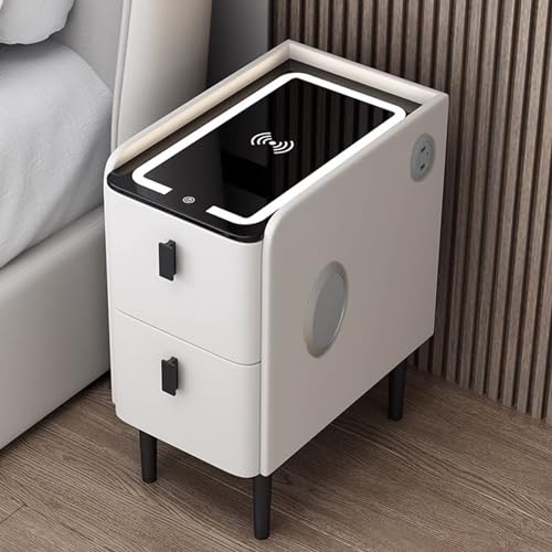 Smart -Bett -Endtisch mit Aufbewahrungsschublade Kleiner Nachttisch mit schmalem Design moderner Nachttisch mit Schubladenorganisator Compact Smart Nighttange für Schlafzimmer (Größe: 35 cm/13,7 Zoll Smart -Bett -Endtisch mit Aufbewahrungsschublade Kleiner Nachttisch mit schmalem Design moderner Nachttisch mit Schubladenorganisator Compact Smart Nighttange für Schlafzimmer (Größe: 35 cm/13,7 Zoll von SJFJJKD