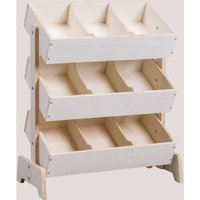 Sklum - Spielzeug-Organizer-Schrank aus Holz Yerai Kids Braun Natur - Braun Natur von SKLUM