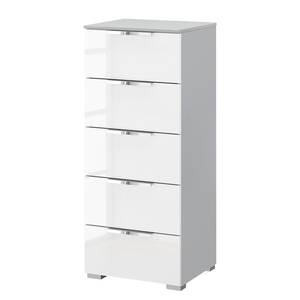 home24 Kommode x5 40cm Weiß/Hochglanz Weiß/Seidengrau Chrom home24 Kommode x5 40cm Weiß/Hochglanz Weiß/Seidengrau Chrom von home24