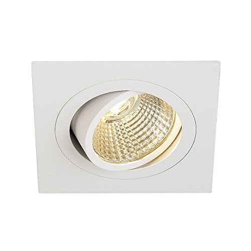 SLV NEW TRIA 110 I CS Downlight weiß eckig 3000K, Einbauleuchte, Einbauspot, Deckeneinbauleuchte, Spot, Deckenspot, Einbaustrahler, Deckenstrahler, Wohnzimmer, Badezimmer von SLV