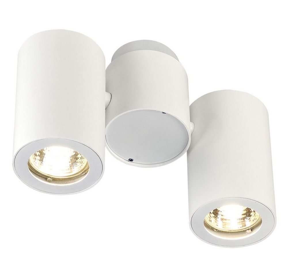SLV Deckenspot Zweiflammiger Lichtspot Enola B in weiß, keine Angabe, Leuchtmittel enthalten: Nein, warmweiss, Deckenstrahler, Deckenspot, Aufbaustrahler von SLV