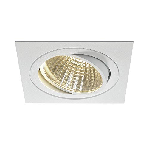 SLV NEW TRIA 150 I CS Downlight weiß eckig 3000K, Einbauleuchte, Einbauspot, Deckeneinbauleuchte, Spot, Deckenspot, Einbaustrahler, Deckenstrahler, Wohnzimmer, Badezimmer von SLV