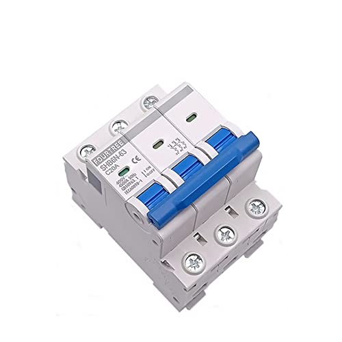 3-poliger DIN-Schienen-Mini-Leistungsschalter, Haushaltsluftschalter, Verteilerkasten, mechanische Ausrüstung, elektronischer Starter, Schutz, Laserdruck (Farbe: 3P, Größe: 40 A) Circuit Protection ( von SLXWSXZE
