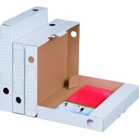 Smartbox Pro - 90 x sbp-archiv-ablagebox 50, 250x45x317mm, wiederverschließbar, weiß von SMARTBOX PRO