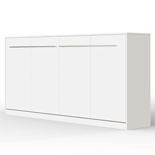 SMARTBett Schrankbett Standard Weiss 90 Horizontal von SMARTBett