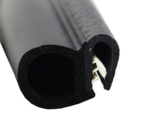 DS2 Dichtungsprofil von SMI-Kantenschutzprofi - Klemmbereich 1-4mm - mit seitlicher Dichtung aus EPDM Moosgummi - Klemmprofil aus weich PVC - einfache Montage, selbstklemmend ohne Kleber (1 m) von SMI