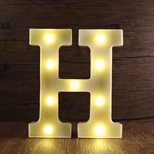 SMOTOT LED Buchstaben Lichter Alphabet Lampe Buchstabe Beleuchtung Lampe Beleuchtete Nachtlichter Dekoration für Geburtstag Weihnachten Hochzeit Party Valentinstag mit 2AA Batterie Spurlose Haken von SMOTOT