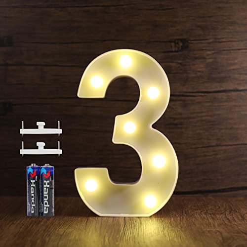 SMOTOT LED Buchstaben Lichter Alphabet Lampe Buchstabe Beleuchtung Lampe Beleuchtete Nachtlichter Dekoration für Geburtstag Weihnachten Hochzeit Party Valentinstag mit 2AA Batterie Spurlose Haken von SMOTOT