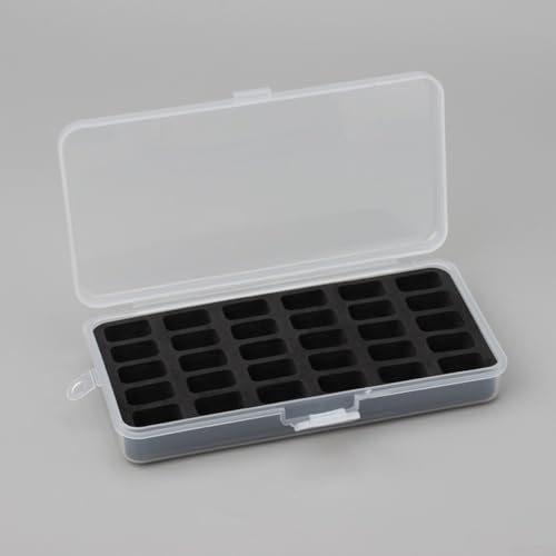 Aufbewahrungsbox für Nähmaschinen-Spulen, verdickt mit schwammfester Spulenbox (schwarz) von SMZhomeone