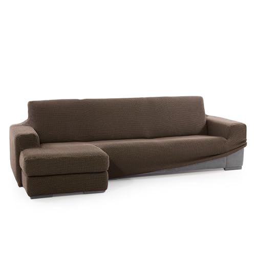 SOFASKINS® super elastischer Chaise Longue überzug, Sofabezug Kurze Linke Armlehne, Sofa überzug atmungsaktiv, bequem und langlebig, Kompatible Abmessungen des Sofas (210-340 cm), Farbe Ante von SOFASKINS