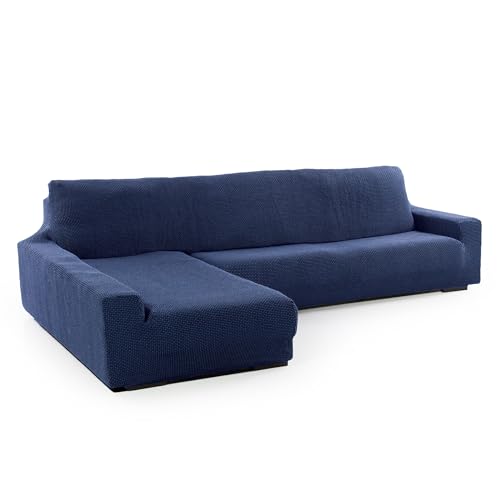 SOFASKINS® super elastischer Chaise Longue überzug, Sofabezug Linke Lange Armlehne, Sofa überzug atmungsaktiv, bequem und langlebig, Kompatible Abmessungen des Sofas (210-340 cm), Farbe Marine von SOFASKINS