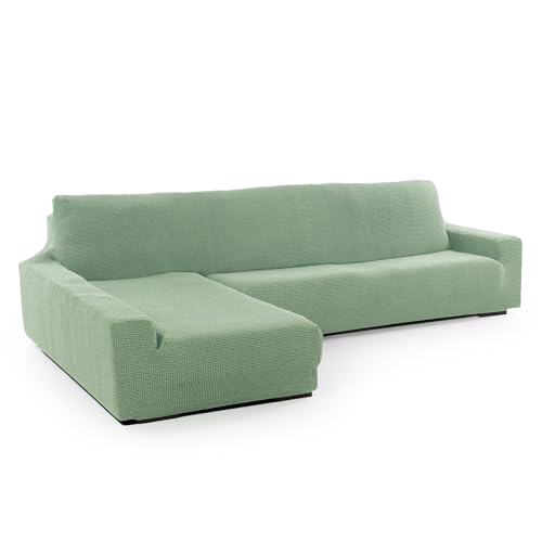 SOFASKINS® super elastischer Chaise Longue überzug, Sofabezug Linke Lange Armlehne, Sofa überzug atmungsaktiv, bequem und langlebig, Kompatible Abmessungen des Sofas (210-340 cm), Farbe türkis von SOFASKINS