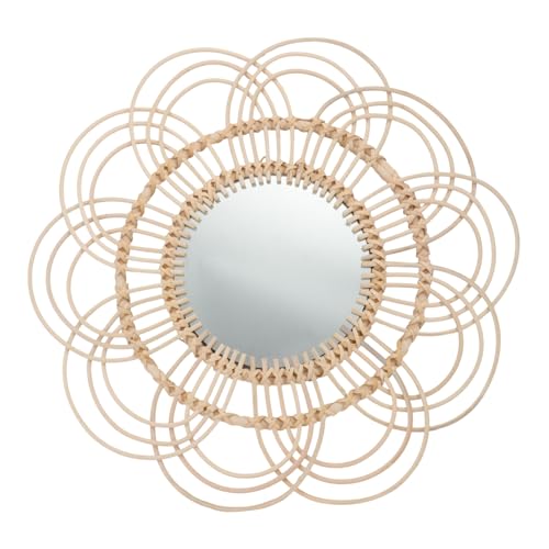 SOIMISS Wandspiegel Rattan Handgefertigt Geflochtener Schminkspiegel Hängend Rustikal Khaki Wanddekoration Fotorequisite Wohnzimmer Schlafzimmer Badezimmer SOIMISS Wandspiegel Rattan Handgefertigt Geflochtener Schminkspiegel Hängend Rustikal Khaki Wanddekoration Fotorequisite Wohnzimmer Schlafzimmer Badezimmer von SOIMISS